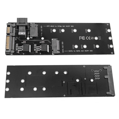 SFF-8643 To M.2 U2 Set NGFF M-Key To Slimline SAS NVME PCIe Fit for Mainboards
