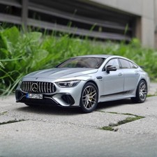 NOREV 1/18 Scale Mercedes-Benz AMG GT63 4Matic 2021 Silver Diecast Car Model