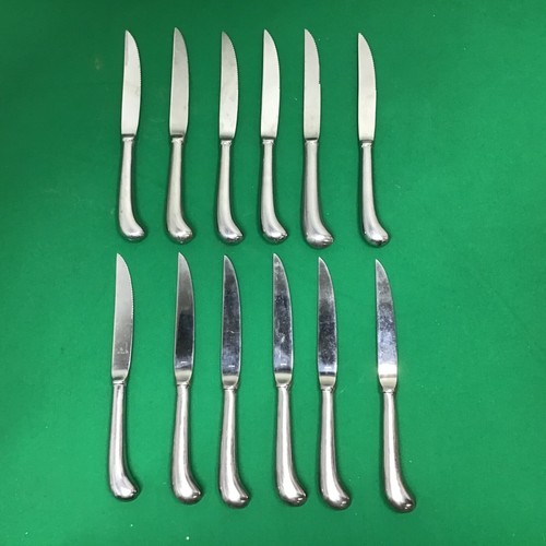 Vintage Stainless Steel Pistol Grip Hollow Steak Knives CHOICE Oneida