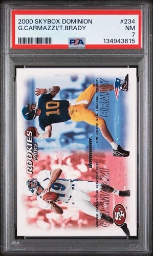 2000 Skybox Dominion Tom Brady Rookie #234 PSA 7