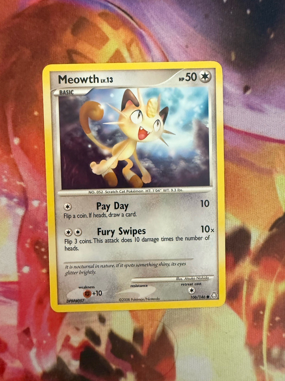 Meowth 106/146 Common Legends Awakened Lightly Played