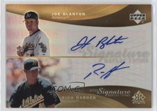 2005 Upper Deck Reflections Dual Signature Rich Harden Joe Blanton Auto 10o0