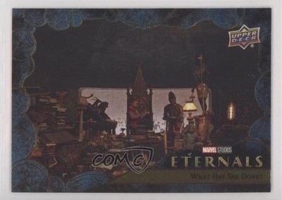 2023 Upper Deck Marvel Eternals Blue 111/299 Makkari What Has She Done? #34 08a0