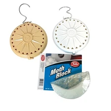 2 Fuller Brush Company Moth Block Hang-Up Cases