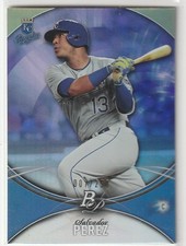 SALVADOR PEREZ KANSAS CITY ROYALS 2016 BOWMAN PLATINUM #83 PURPLE 007/250