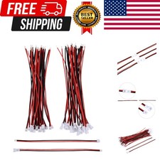 20 Pairs 1.25 mm Pin Micro Electrical Male and Female Connector Plug with 10 ...