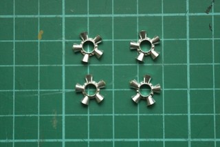 Vintage 60s Strombecker 1/32 1/24 slot racing car Four wheel inserts Lotus