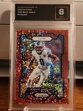 2023 Panini Prizm Red Sparkle Prizm Marvin Jones Jr #102 Detroit Lions NMT 8
