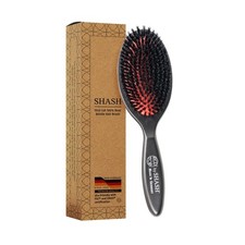 SHASH 100 First Cut Boar Bristle Hair Brush, Suitable For FINE TO THIN HAIR ...