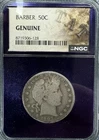 1907 Barber Half Dollar Denver NGC Genuine Silver 50C