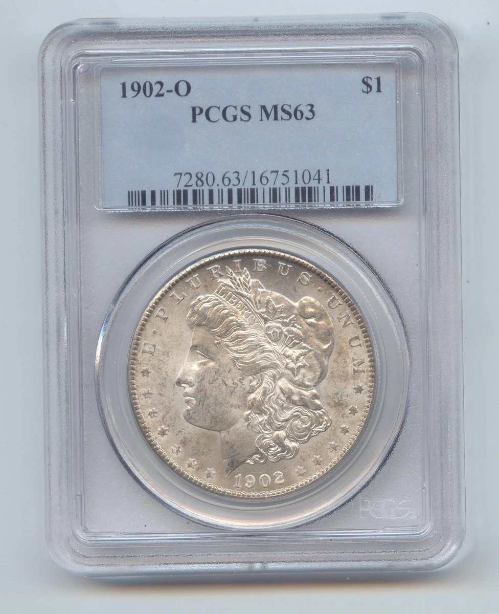 1902 モルガンMorgan Silver Dollar MS63 銀貨130 MS 63 Graded 1902