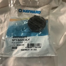 HAYWARD Part# SP1022C BLK Plug with O-Ring THD 1-1/2”