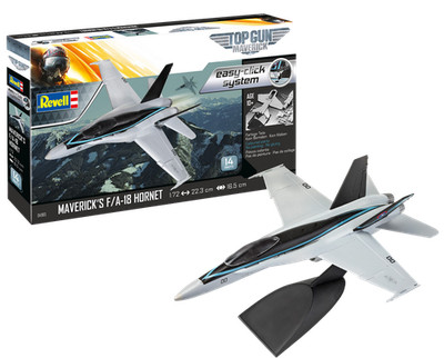 1:72/ Revell 04965, Top Gun Maverick's F/A-18 Hornet, Bausatz easy-click System