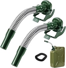 BBTO 2 Pcs Flexible Jerry Can Spout Stainless Steel Long Nose Spout Replacement