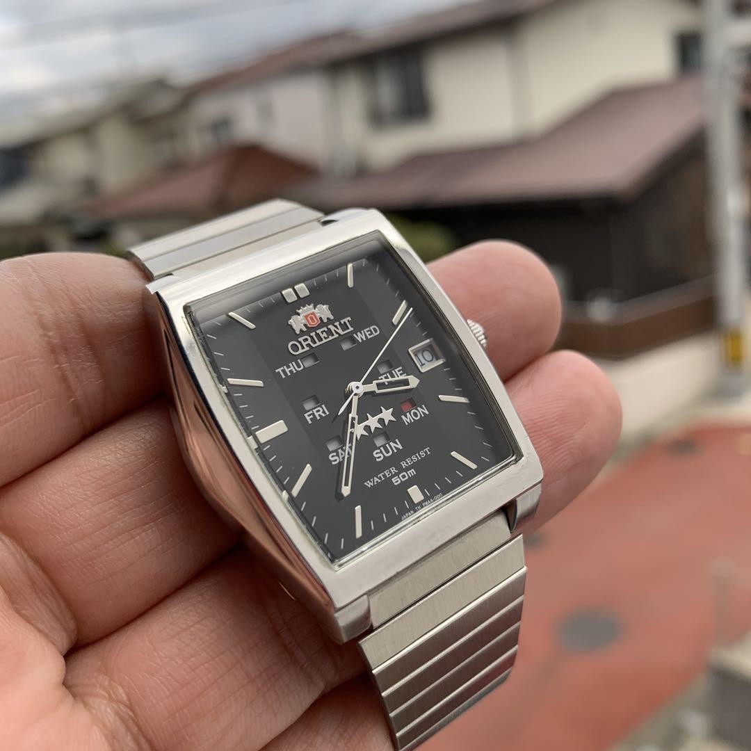 Orient Rectangular Automatic Watch with Day Indic… - image 10