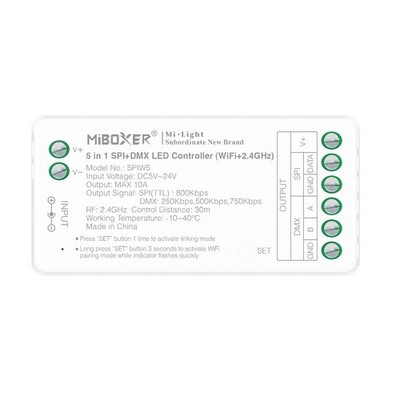 MIBOXER / Mi-Light - Pixel LED 5 in 1 SPI+DMX LED Controller (2.4GHz+Wifi)