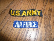 USAF AIR FORCE US ARMY Patch - Two - Vintage