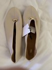 ZARA Sold Out Women's Shoes 40 9-10 , Leather Soft Ballet Flats Cream. — photo 1