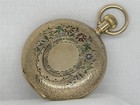 VERY RARE ENAMEL & 14K NICKEL G SIZE E. HOWARD YELLOW GOLD POCKET WATCH, RUNNING — photo 3