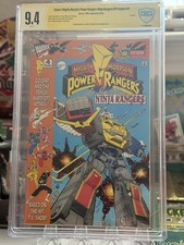CGC 9.4 Mighty Morphin Power Rangers Ninja Rangers 1996 FIRMADO dos veces de la rosa