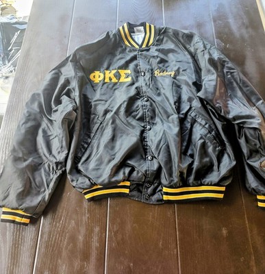 80's Vintage Satin Phi Kappa Sigma Varsity Bomber