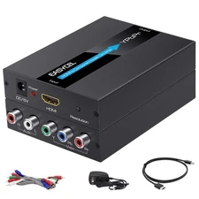 EASYCEL HDMI to Component Converter with HDMI and Component Cables, 1080P Alu...