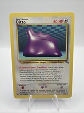 Ditto Fossil Unlimited Non-Holo 18/62 Pokemon Card TCG LP