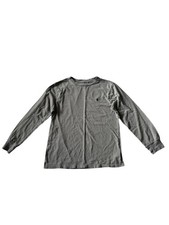 Polo Ralph Lauren Long Sleeve Shirt Crew Neck Gray Boys Size M 10-12 GUC