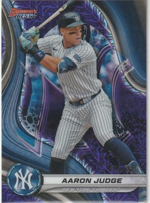 Aaron Judge Topps Bowman's Best 2024 Purple Refractor /250 #43 New York Yankees