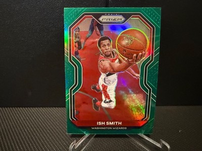 2020-21 NBA Panini Prizm Ish Smith #37 Green Prizm Parallel Card