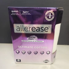 Allerease King Ultimate Cotton Waterproof Allergen Bedbug Barrier Zip