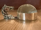 HERMES PARIS Vintage 1960s Horse Magnifier Silver/Glass Matching Letter Opener  — photo 7