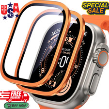 Apple Watch Ultra 49mm Screen Protector Tempered Glass 3 2 1 Full Cover 2PCS