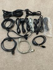 Standard 3 Prong AC Power Cables for PC/ TV/ Appliances, New and Used, Lot of 14