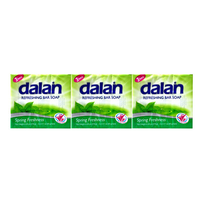 Dalan Antibacterial Refreshing Soap Spring Freshness 9 Bars x 3.17oz Each