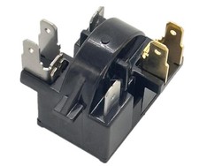1 Pack QP2-4R7 Start Relay Refrigerator Compressor PTC Ohm 6 Pin Fit black