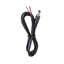 1M/3.3FT 18AWG DC Power Pigtail Cable, 5.5mm x 2.1mm Male Plug, 7A, Open End