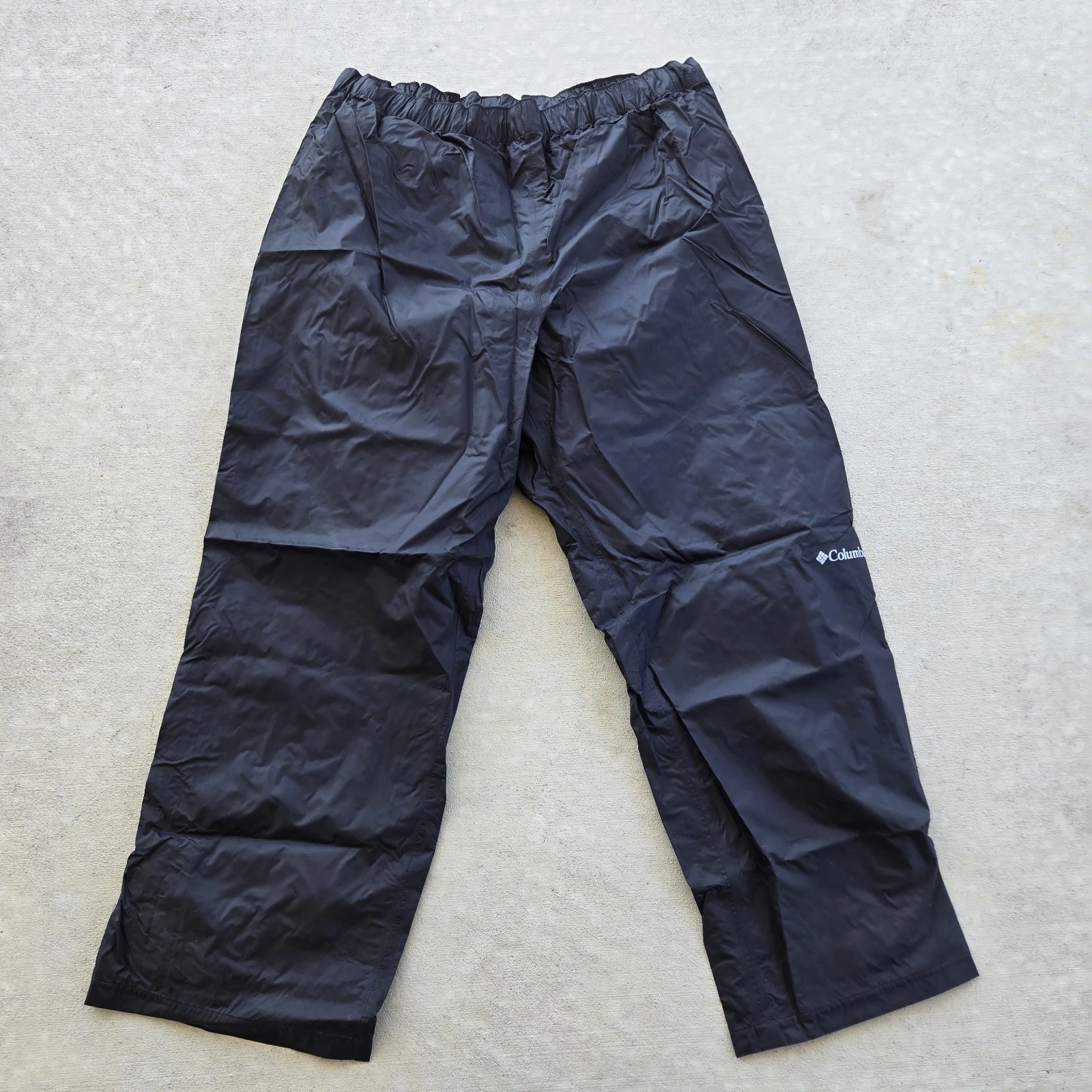 Columbia OmniTech Rebel Roamer Shell Rain Pant Men 2XL Black Waterproof XM8175
