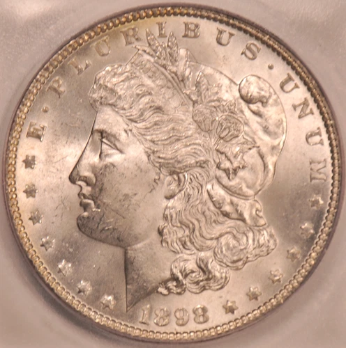 1898 Morgan Silver Dollar $1 MS65 Lustrous