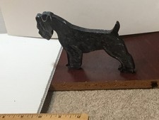 Handmade Wooden Handpainted Free-Standing KERRY BLUE TERRIER Ornament/Plaque