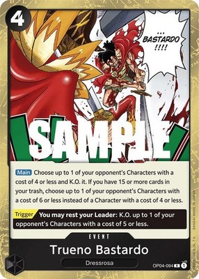 Trueno Bastardo R Kingdoms of Intrigue OP04 094 NM