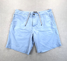 Faherty All Day Shorts Mens 36 Blue Stretch Swim Hybrid Quick Dry Summer Casual