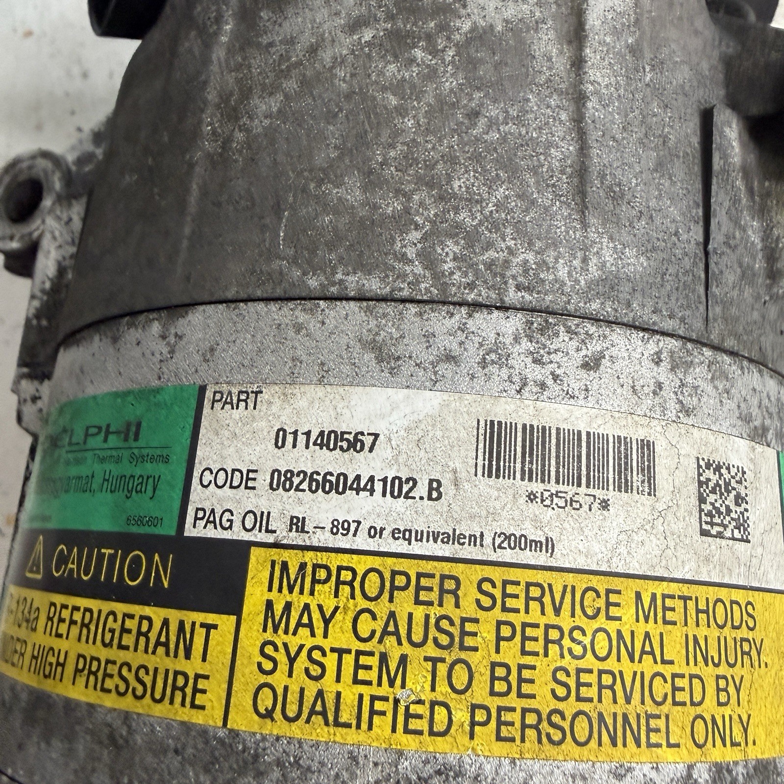 04-08 Maserati Quattroporte AC Compressor Air Conditioning M139 F136