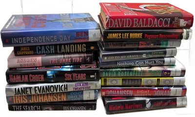 Hardcover Fiction Books (Lot of 16) - Mystery Thriller - Baldacci Coben - Photo 1/4
