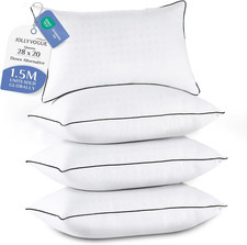 Pillows Queen Size Set of 4, Collection Bed Pillows for Sleeping, Hotel Quality