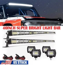 Barra led 40 pulgadas combo juego barras de luz LED para camioneta todoterreno-