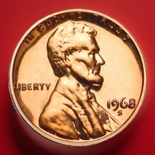 1968-S Lincoln Memorial Mint Proof Cent/Penny is available for fast shipping.