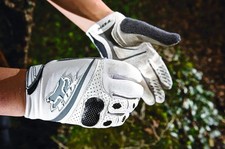 Guante de MTB Unabomber Mountain Bike Masculino Fox Racing Talla 12 XXL Blanco