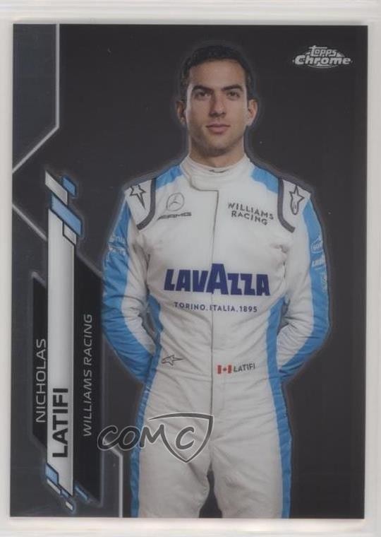 2020 Topps Chrome Formula 1 F1 Racers Nicholas Latifi #20 0o6v