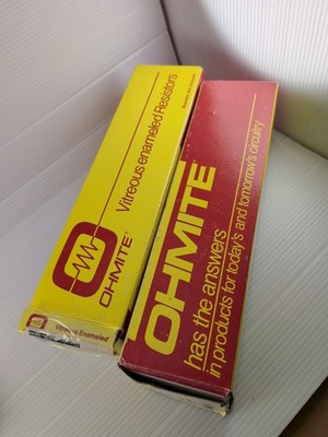 2 New Ohmite Vitreous Enamled Lug Resistors 300W E300KR10 300 Watt .10 OHM 